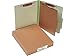 ACCO Classification Folders with Fasteners, Pressboard, 4-Part, Letter Size, Green, 10 per Box (A7015044)