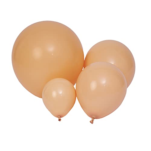 Image of Latex Balloons, 100-Pack Different Sizes 18 12 10 5 Inch Party Balloon Garland Kit (Retro apricot Nude)