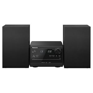 Panasonic Compact Stereo System with CD Player, Bluetooth, FM Radio and USB with Bass and Treble Control, 20W Stereo System for Home with Remote Control – SC-PM270PP-K (Black)
