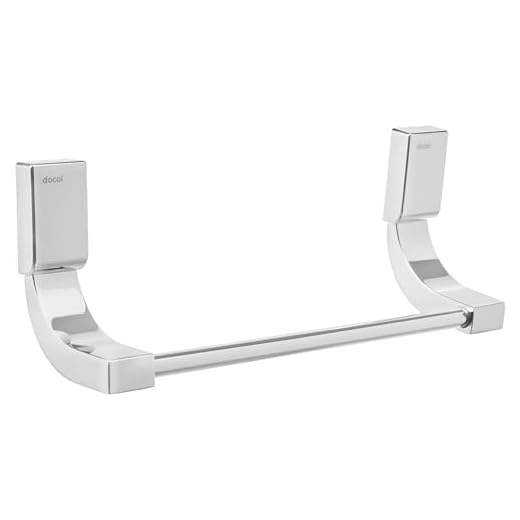 Docol 00607306 Porta Toalha Rosto Top, 178 mm, 1 Unidade, Cinza