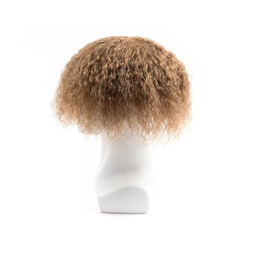 Toupet en dentelle hommes résolvant la calvitie avec cheveux humains bouclés et base respirante