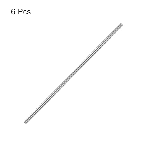 Image of uxcell 5mm x 200mm 304 Stainless Steel Solid Round Rod for DIY Craft - 6pcs