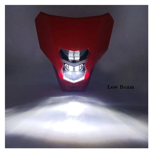 Phare LED moto enduro et cache antibrouillard rouge pour CRF 250 450