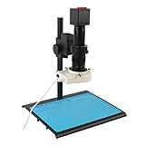 LJSM Lab Microscope Slides Industrial Video Electronic Digital Microscope Camera 180X 300X C-Mount Lens Microscope Parts(Blue,100X)