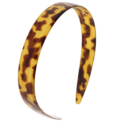 Parcelona French Wide 3/4" Cellulose Acetate Headband Women Hair Accessories, Made in France (Savana, 3/4")