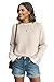 ETCYY Womens Sweaters School Teacher Outfits Fall Clothes Cowboy Chic Knit Cozy Fall Fashion 2026 Winter Oversized Sweater,Pure Apricot,Medium