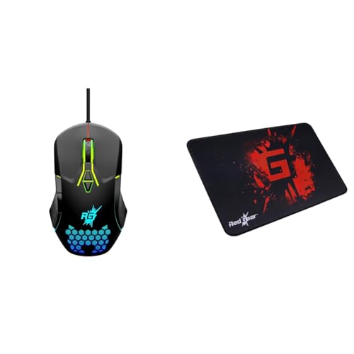 Image of Redgear A-15 Wired Gaming Mouse with Upto 6400 DPI, RGB & Driver Customization for PC(Black)