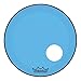 Remo Powerstroke P3 Colortone Blue Bass Drumhead, 22", 5" Offset Hole