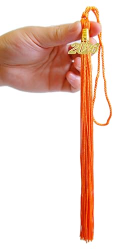 Image of 2026 Tassel Graduation,Orange Tassel 2026 for Grad Cap and Graduation Ceremony Accessory Decoration