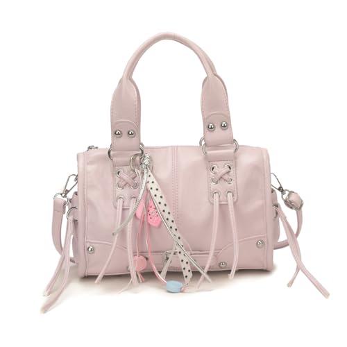 Sac à bandoulière chic en polyuréthane premium et franges design femme