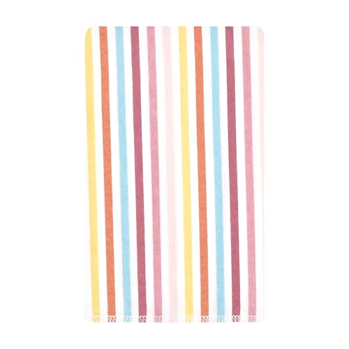 Image of Hudson Baby Unisex Baby Cotton Poly Flannel Burp Cloths, Sunshine and Rainbows 10 Pack, One Size