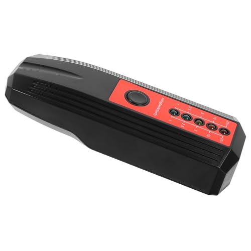 Imagen de DECORNIJIA Medidor Portátil de Radiación Electromagnética Emf Negro Adhesivo Rojo Detector de Campos Magnéticos para Hogar y Oficina Registrador Digital de Radiación Seguro y Preciso