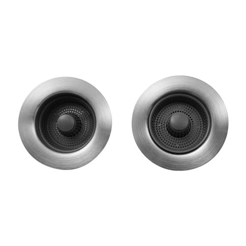 Colador para fregadero 3 en 1, 2 piezas acero inoxidable miniatura 5