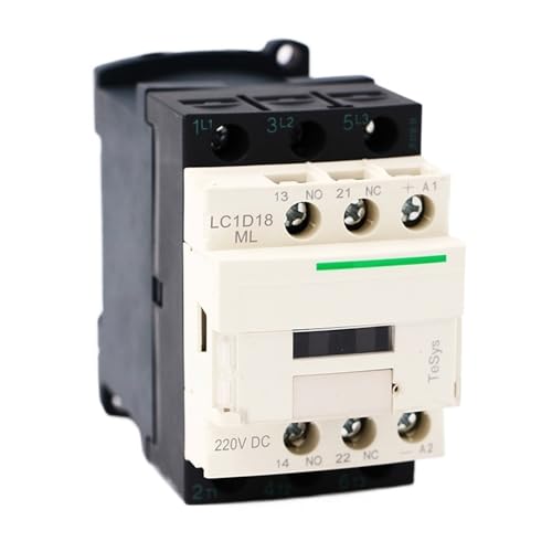 Contacteur LC1D18ML 18A 220V CC commande moteur triphasé bobine courant continu