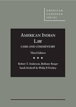 Hardcover American Indian Law: Cases and Commentary, 3d (American Casebook Series) Book