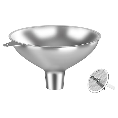 Nomatox Stainless Steel Funnel with 30 Mesh Filter