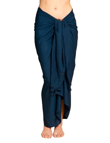 PANASIAM Sarong uni blue, 190x116cm