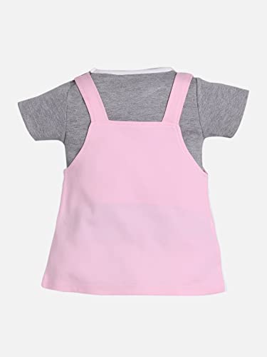Image of Baby GO Cotton Baby Girls Frock Dress with Bow | Full Sleeve Casual Dress | Checked Winter Wear Princess Skirt Outfit for New Born Baby Girls