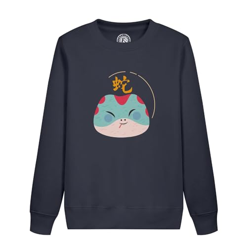 Sweatshirt enfant serpent zodiaque chinois illustration horoscope noir
