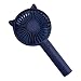 TOMYEUS Kühllüfter Niedliche Cartoon Kreative Handyhalterung Handheld-Fans mit LED-Licht 3 Geschwindigkeit einstellbar Kühlfächer Home Office Reisegeräte im Freien für Home Office (Color : Navy Blue)