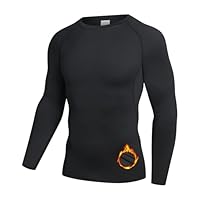 NuCamper Thermoshirt Herren Thermo Unterhemd Herren Thermounterwäsche Oberteile Langarm Thermohemd Winter Funktionsunterwäsche Skiunterwäsche Langarmshirt Warm Unterwäsche Thermounterhemd Longsleeve