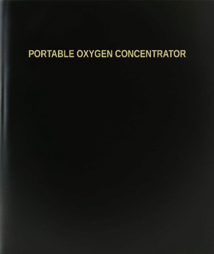 BookFactory Portable Oxygen Concentrator Log Book/Journal/Logbook - 120 Page, 8.5"x11", Black Hardbound