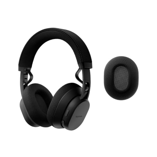 Fairphone Fairbuds XL (2025) Nachhaltige Noise Cancelling Kopfhörer (bis zu 30 Stunden Akkulaufzeit, Hybrid ANC, USB-C, IP54) inkl. 1x Ersatzohrpolster (Schwarz)
