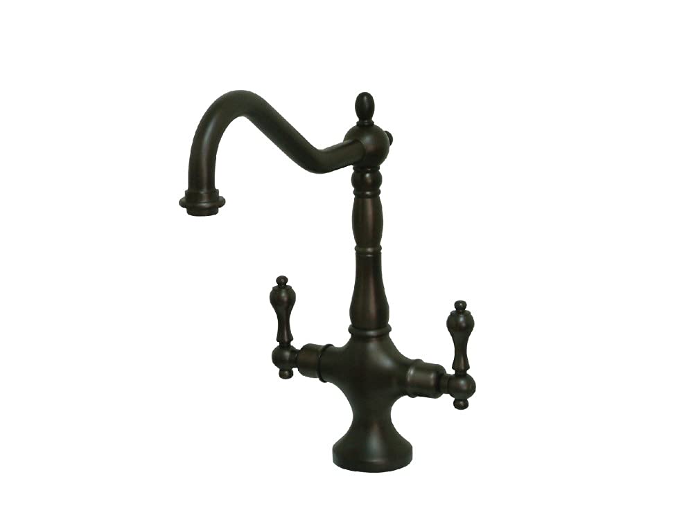Kingston pirinç KS1775ALLS Heritage mutfak Faucetwithout SPR, Oil-Rubbed bronz