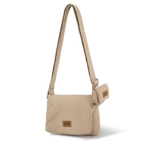 Montana West Bolsa tiracolo Lee Puffer para mulheres e homens, mini bolsa de ombro leve bolsa carteiro, Lee-cáqui, Small