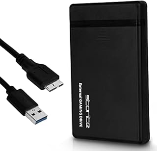 External Gaming Drive 2.5" HDD, 3.0 USB Portable External Hard Disk Drive, Storage and Back up Game drive for XBOX, PS4, PS3, PC Games, Android Games, SmartPhones, MAC and Many More (320GB)