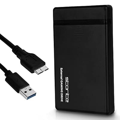 Storite Disco Duro Externo portátil para Juegos 1 TB, USB 3.0, Almacenamiento y Respaldo para Juegos de Android, PS4, PS3 y PC (Negro) | Ya disponible en tu tienda friki favorita! En mundofriki.es!