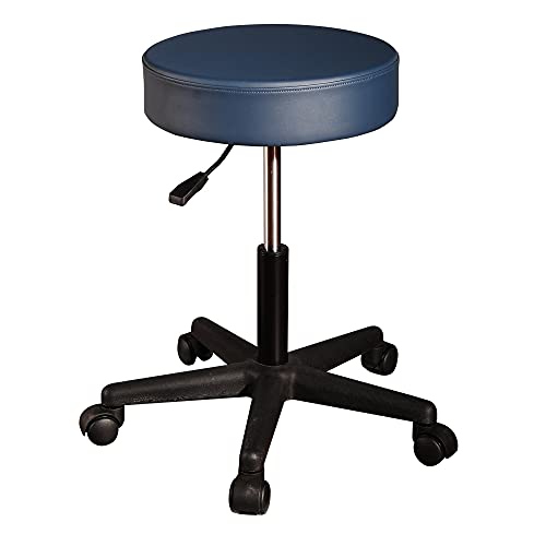 Pneumatic Swivel/Rolling Massage Stool Royal Blue image 3