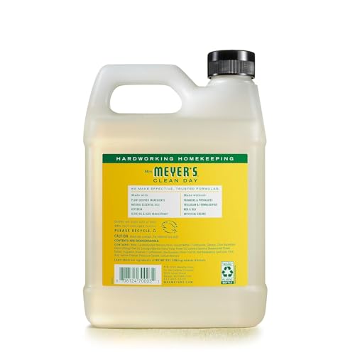 Image of MRS. MEYER'S CLEAN DAY Hand Soap Refill, Made with Essential Oils, Honeysuckle, 33 fl. oz - Pack of 6