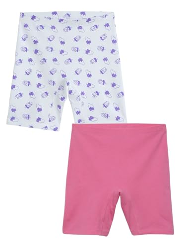 Image of mackly Girls Inner Shorts (Pack of 2) | 2-in-1 Seamless Panty Shorts with Gusset | Soft Breathable Base Layer for Dresses, Skirts