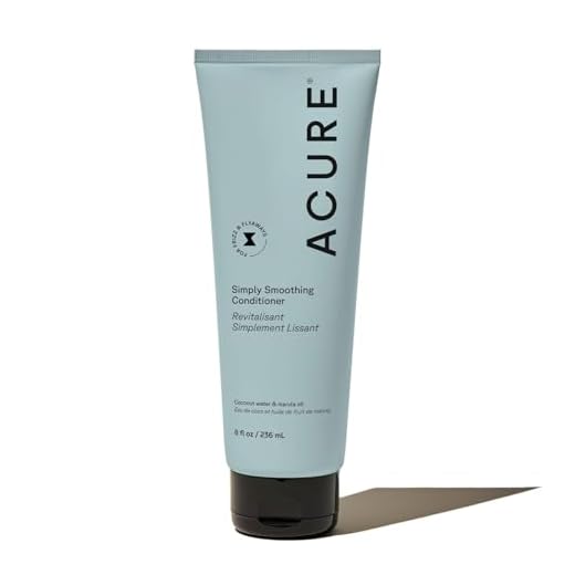 ACURE Simply Smoothing Conditioner - Coconut Water & Marula Oil | 100% Vegan | Performance Driven Hair Care | Smooths & Reduces Frizz | 8 Fl Oz