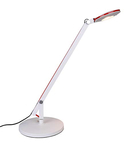 Preisvergleich Produktbild Trio Leuchten LED Schreibtischleuchte Rotterdam 528020101, Metall Weiß, mit Schraubklemme und Standfuß und Wandhalter, inkl. 5 Watt LED