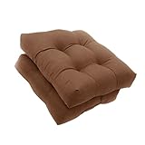 ✅ Design antidérapant : fabriqué avec 2 attaches à l'arrière, nos coussins de siège pour chaises de patio peuvent être attachés à la chaise et vous n'avez pas besoin de vous soucier que le coussin glisse vers le bas.