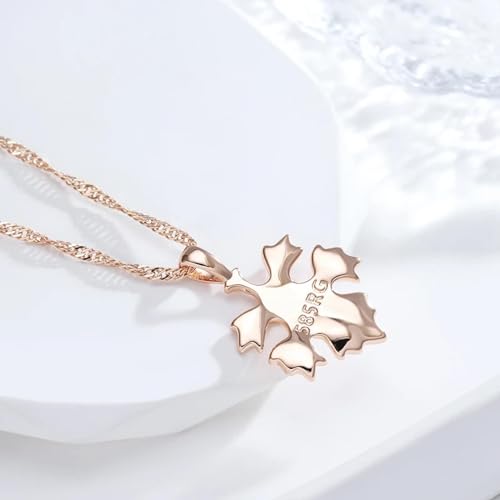 Chaîne hommes bijoux tendance collier pendentif feuille mode romantique - 2
