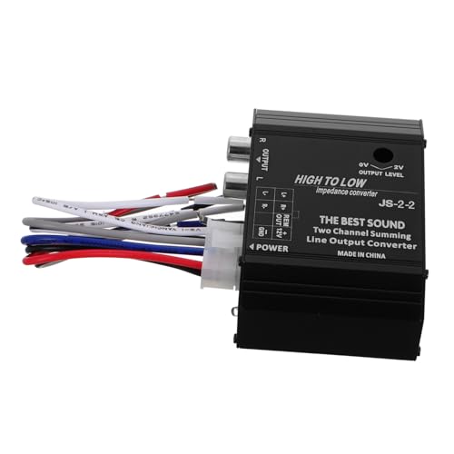 ZUNOXAZ Convertitore Audio Per Auto Adattatore Stereo Per Auto Convertitore Per Subwoofer Amplificatore Convertitore Audio Da Alto A Basso Convertitore Di Uscita Convertitore Di