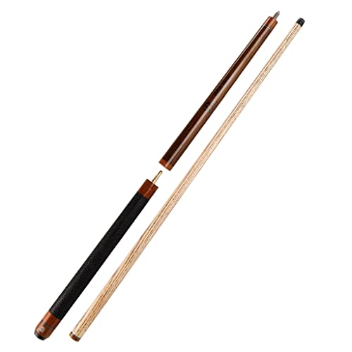 Taco de billar 142 cm Madera sólida con empuñadura de cuero miniatura 1