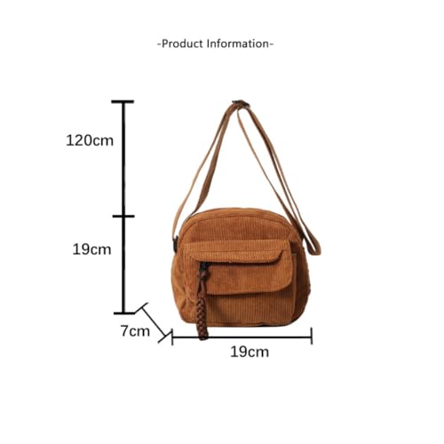 Women's Crossbody Bag Cute Corduroy Shoulder Bag Fashion Aesthetic Small Wallet Bag Adjustable Strap2