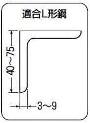 Mirai Industry SRA55-JBB2 Joint Fixing Hardware for L-Shaped Steel with Electro-Resistant Spacer