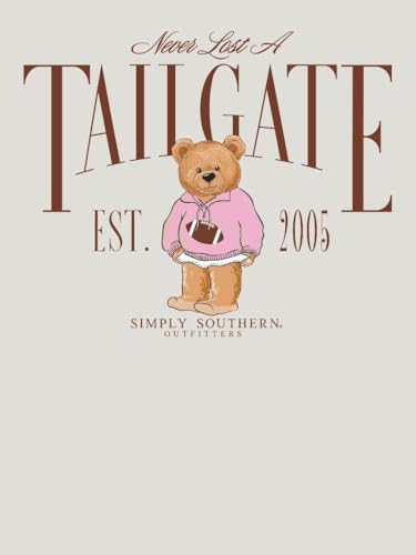 Simply Southern Never Lost A Tailgate Bear, Adult Crew Neck Sweatshirt2