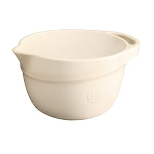 Emile Henry, Clay Large Mixing Bowl, 11.5″ x 9.2″ x 6.3″