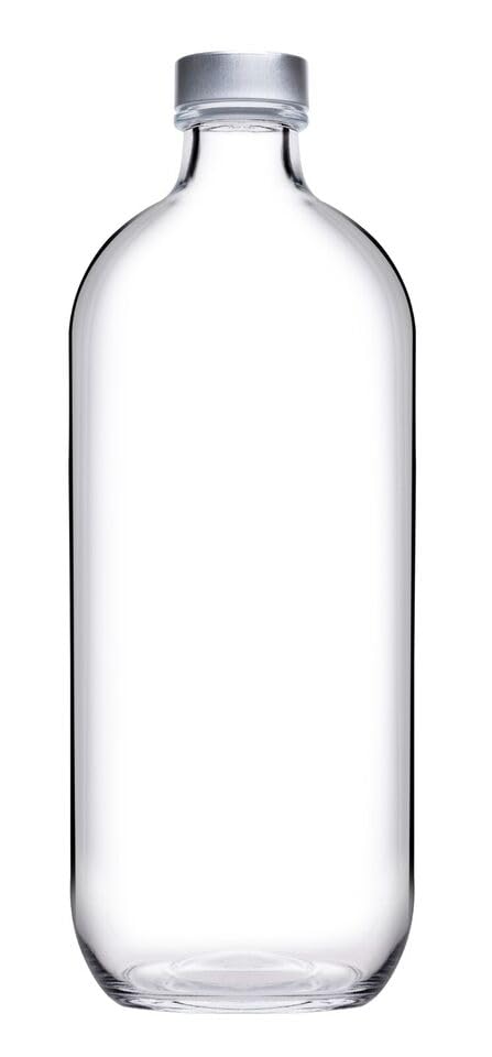 Queensway Home & Dining Iconic 360ml Small Reusable Glass Water Drinking Bottle With Screw Cap Lid (1)