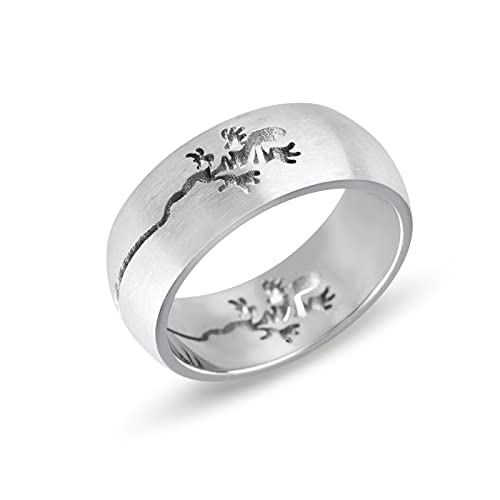 Bague en acier 316L pour homme et femme Geco - Alliance durable haut de gamme