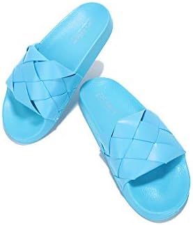Cape Robbin Scion Sandals Slides for Women, Womens Mules Slip On House Shoes - Blue Size 10 | Image 1