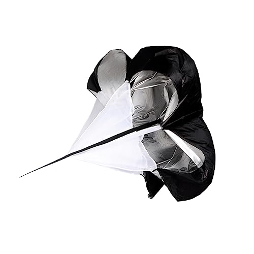 NULYLU Resistance Parachute for Speed Training Physical Fitness Umbrella for Running and Athletic Performance Lightweight and Portable for Outdoor Use Black