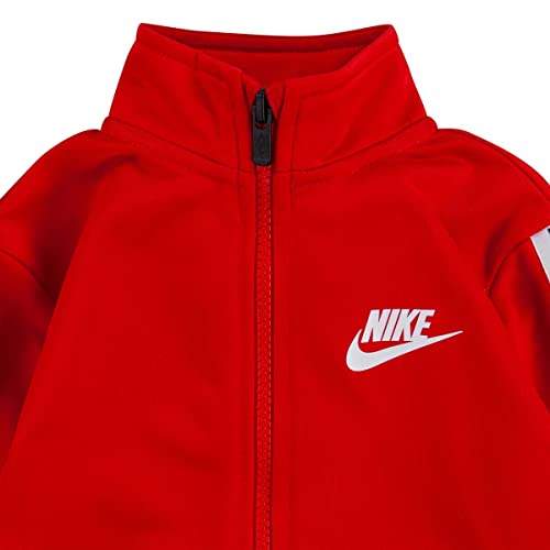 Nike Toddler Boys Logo Taping Full Zip Jacket and Pants 2 Piece Set (R(76G796-U10)/W, 3T)3