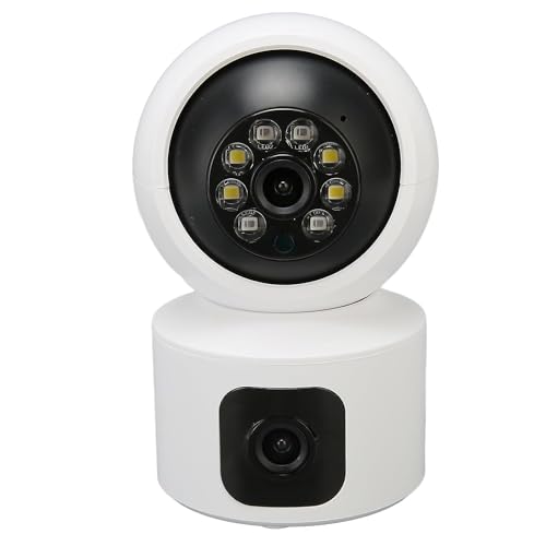 PKST DuoXR 3MP Dual Lens Wireless WiFi Smart CCTV Camera | Ultra HD View | Double Side View | Two Way Talk | Motion Detection | Night Vision |Support Upto 128gb sd Card (Double Camera 2023)